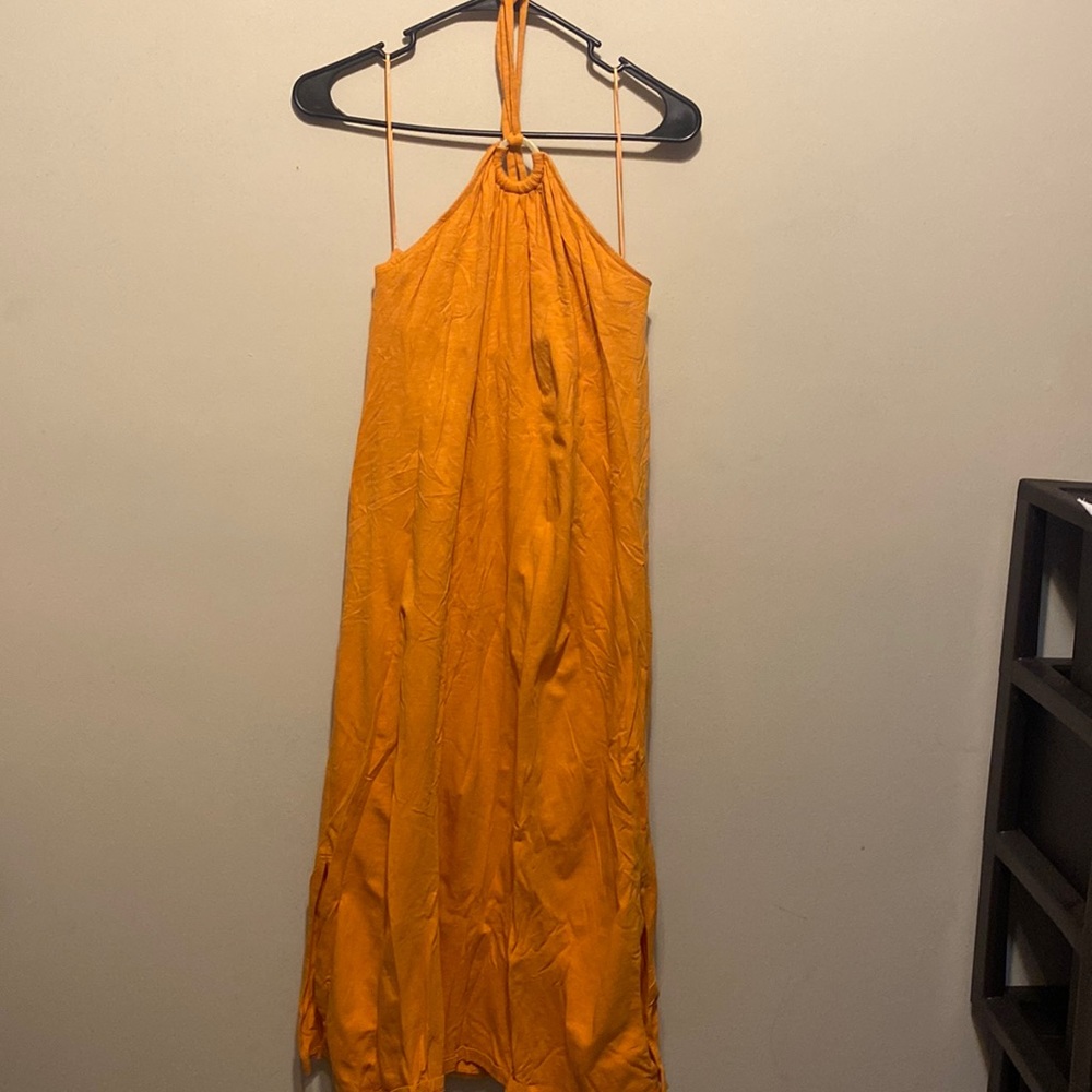 Yellow-orange/Gold Maxi Sundress